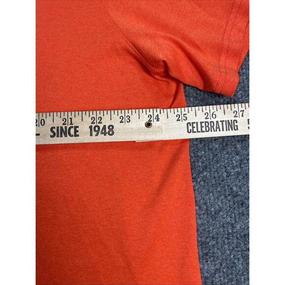 Nike Shirt Men's 2XL Orange Swoosh Dri-Fit Lightweight Athletic Active Gym XXL - Picture 9 of 16